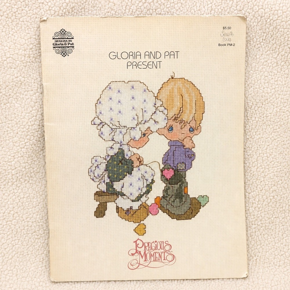 VTG Precious Moments Counted Cross‎ Stitch Pattern Book PM 2 Wedding Craft